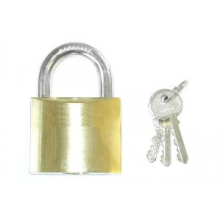 Perry Tri-Circle Brass Padlock Keyed Alike 25mm