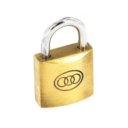 Perry Tri-Circle Brass Padlock 63mm