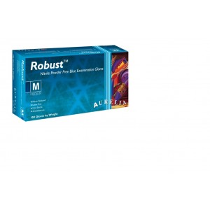 Aurelia Robust Blue Disposable Glove Pack 100