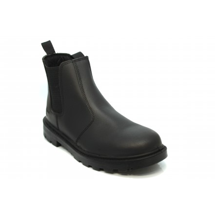 Grafters Safety Boot Chelsea Style Black