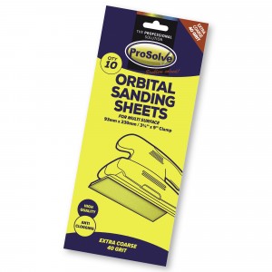 Prosolve Orbital Sanding Sheets 93 x 230mm Clamp Pk.10