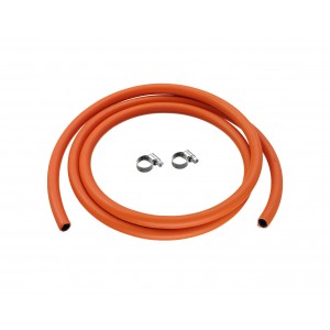 Calor 8mm Low Pressure Hose & 2 Jubilee Clips
