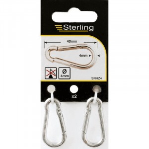 Sterling Snap Hook 2Pk